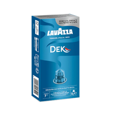 lavazza dek capsules nespresso