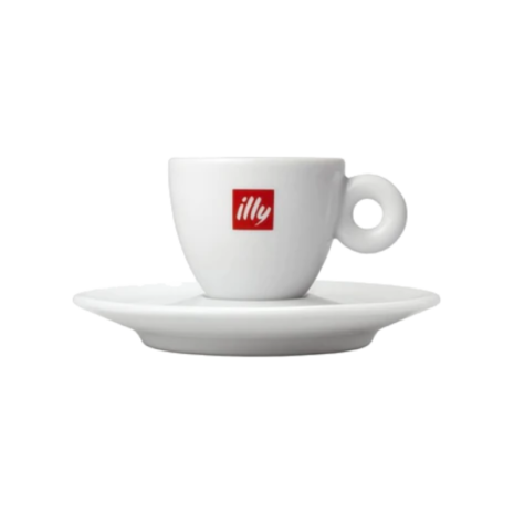 illy espresso cup with plate