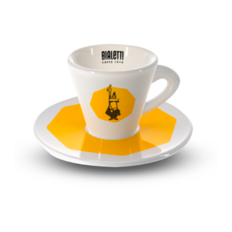 Bialetti Yellow Cup with plate