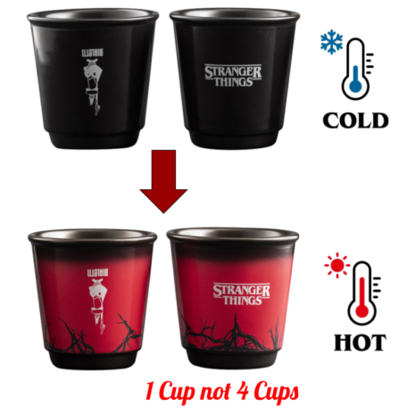 bialetti Strange things Cups Black bialetti Strange things Cups Black