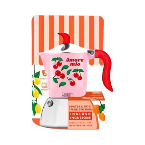 Bialetti Fiammetta Induction 2 Cup Pink Amore Mio Bialetti Fiammetta Induction 2 Cup Pink Amore Mio
